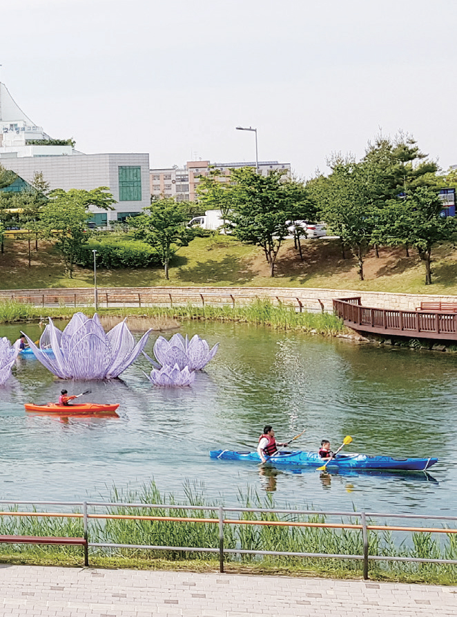 청라 커넬웨이 수변공원 카누 체험교실