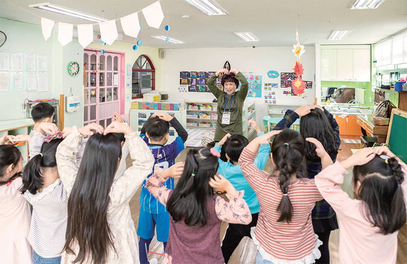 신순임 씨와 아이들