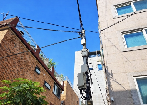 도시 미관 해치는 불량 공중케이블 정비