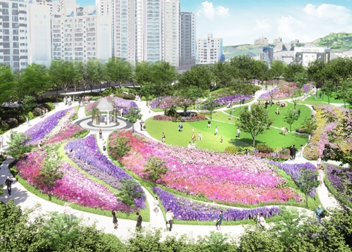 광장동 체육부지 ‘블라썸정원’으로 탈바꿈