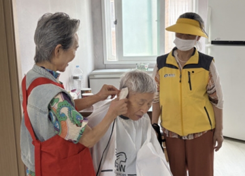 군자동 지역사회보장협의체, 사랑의 이미용 봉사