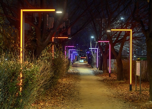 안양천 산책로 야간경관 개선