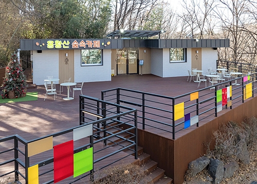 산책길에 만난 힐링 공간, 용왕산 숲속카페 가보다