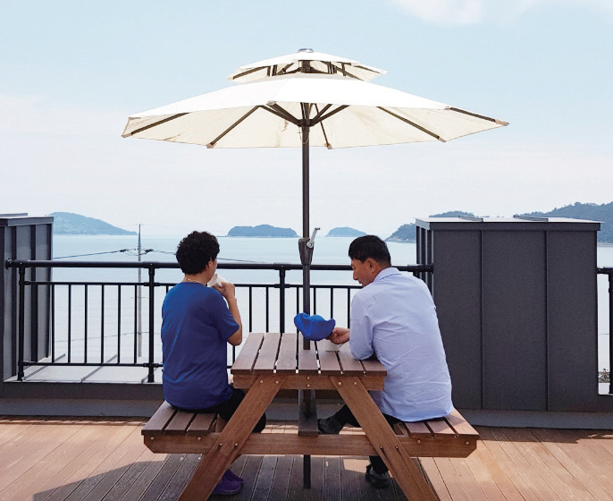 여수캠프 휴식공간