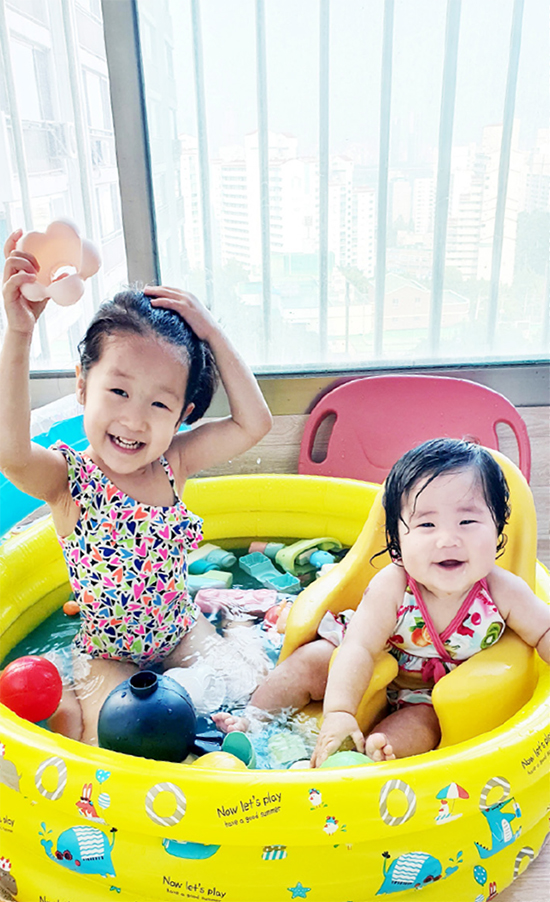 아이둘 베란다 물놀이