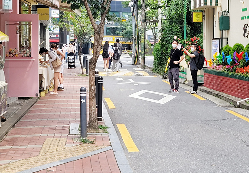 서울숲길 상점가