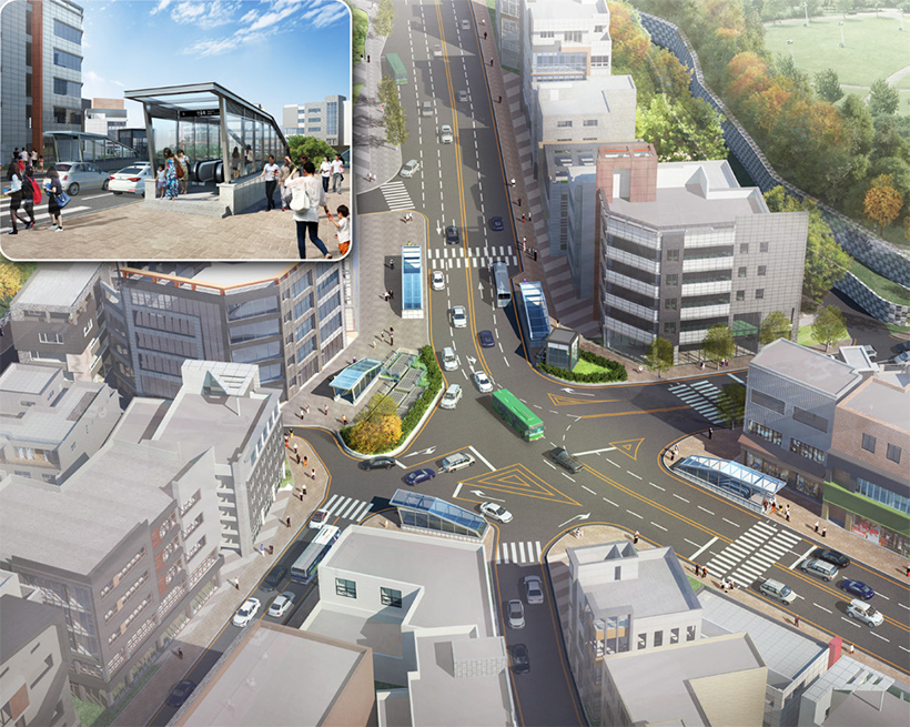 도로확장 조감도