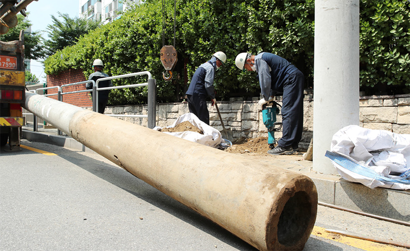 전신주 제거