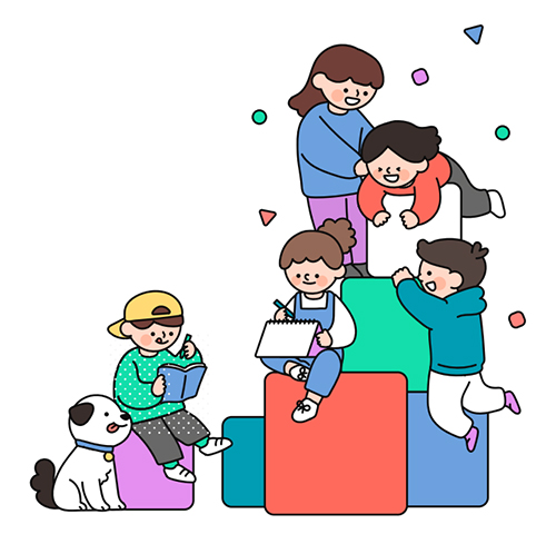 어린이들 일러스트