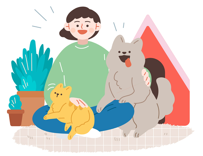 반려동물 일러스트