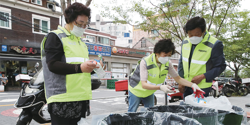 투명페트병, 폐비닐 분리배출