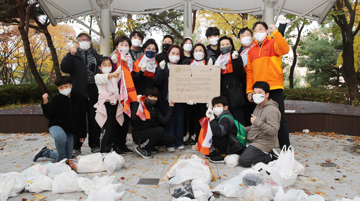 금호산 트레킹&줍깅