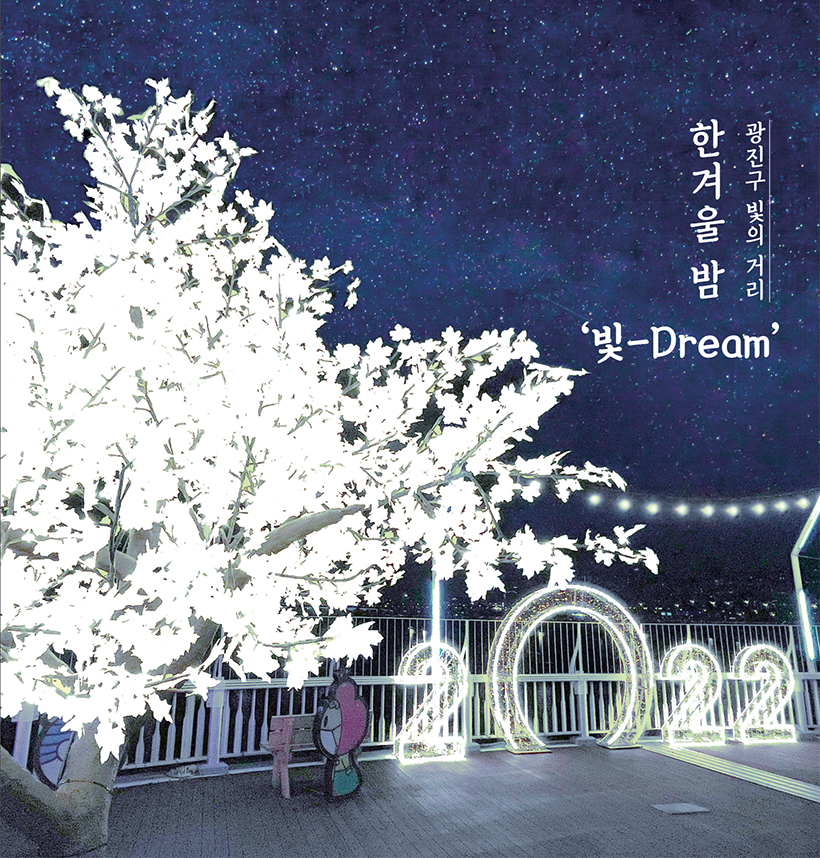 광진구 빛의 거리 한겨울 밤 ‘빛-Dream’