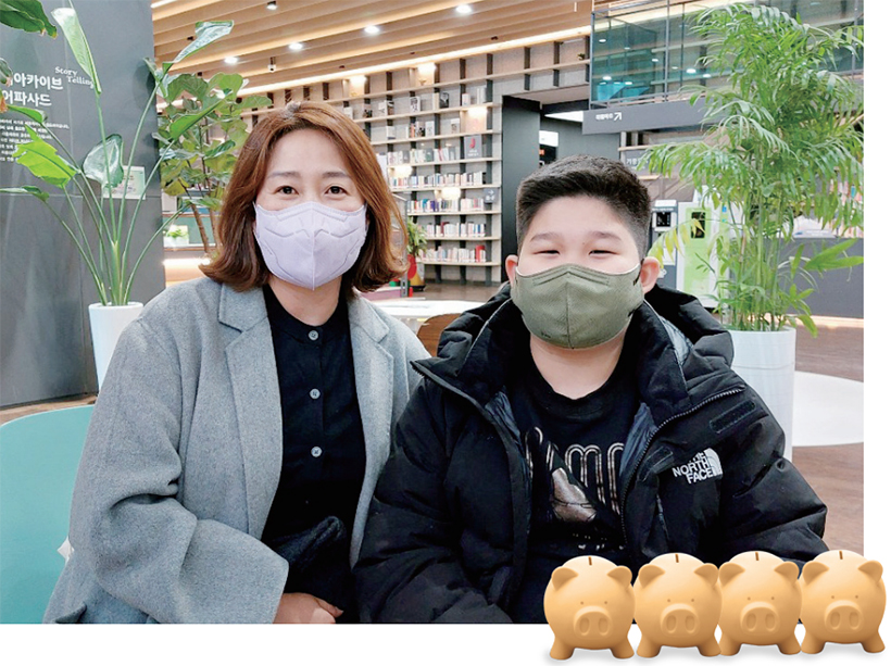 서현준 학생과 어머니