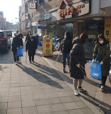 석촌동, 우리 동네 깨끗이 청소하기