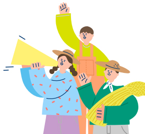 농촌봉사 일러스트