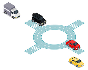 도로 확장 일러스트