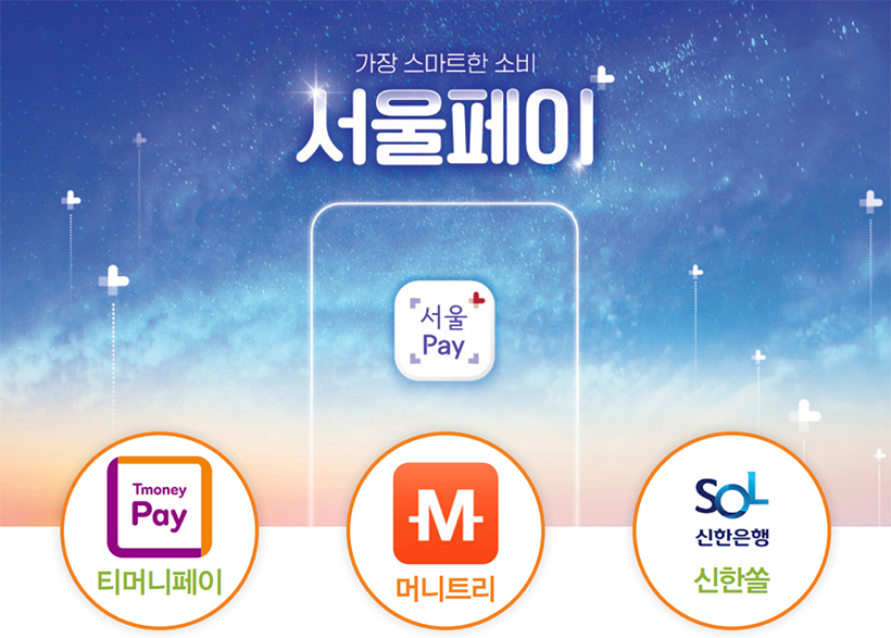 서울페이 - 티머니페이, 머니트리, 신한쏠