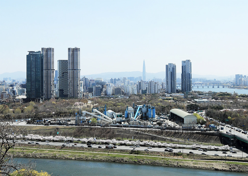 삼표레미콘 성수공장 전경