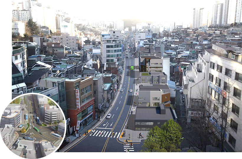 금호역·신금호역 일대 도로