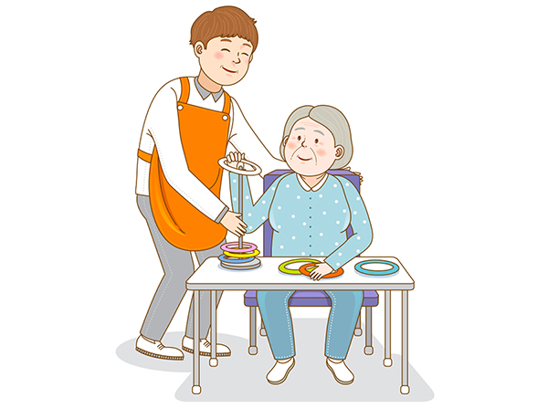 노인맞춤돌봄 일러스트