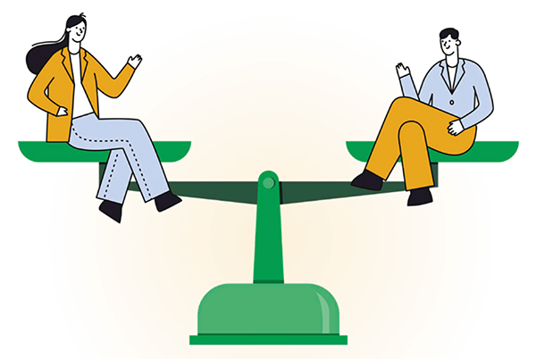 양성평등 일러스트