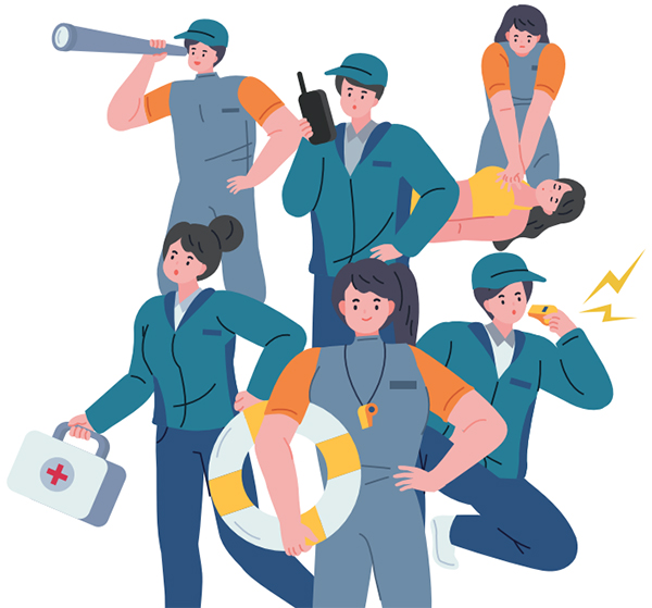 봉사단 일러스트