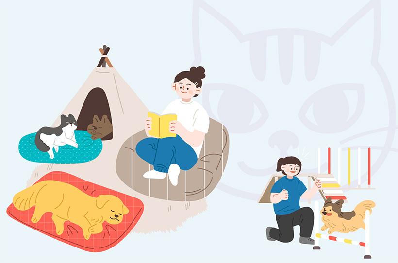 반려동물 일러스트