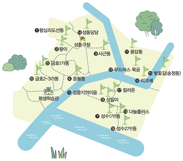 성동구 동네배움터 약도