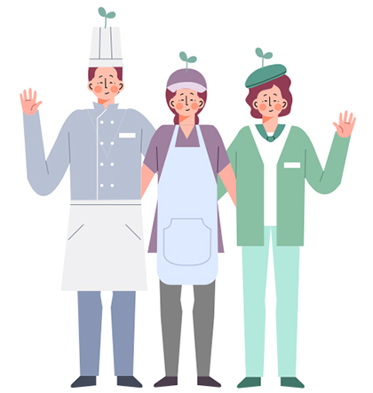 소상공인 및 50인 미만 기업체 근로자 일러스트