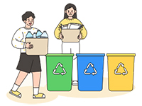 분리수거 아이콘