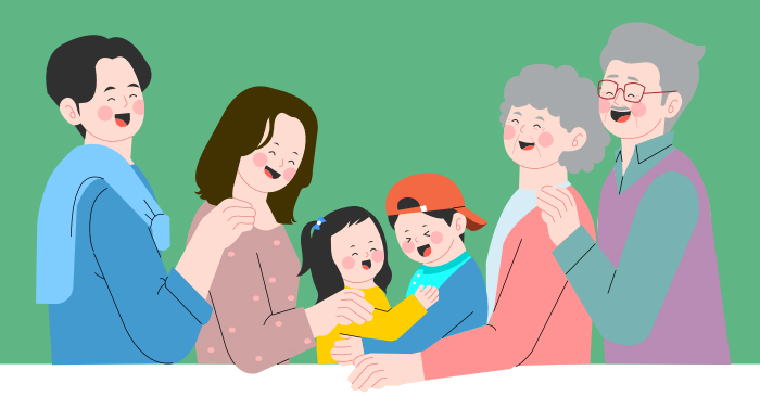 가족 일러스트