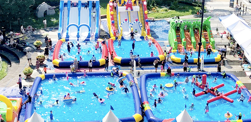 왕십리 광장 야외 물놀이 축제