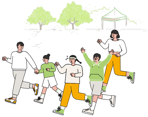 한마음 체육대회 일러스트