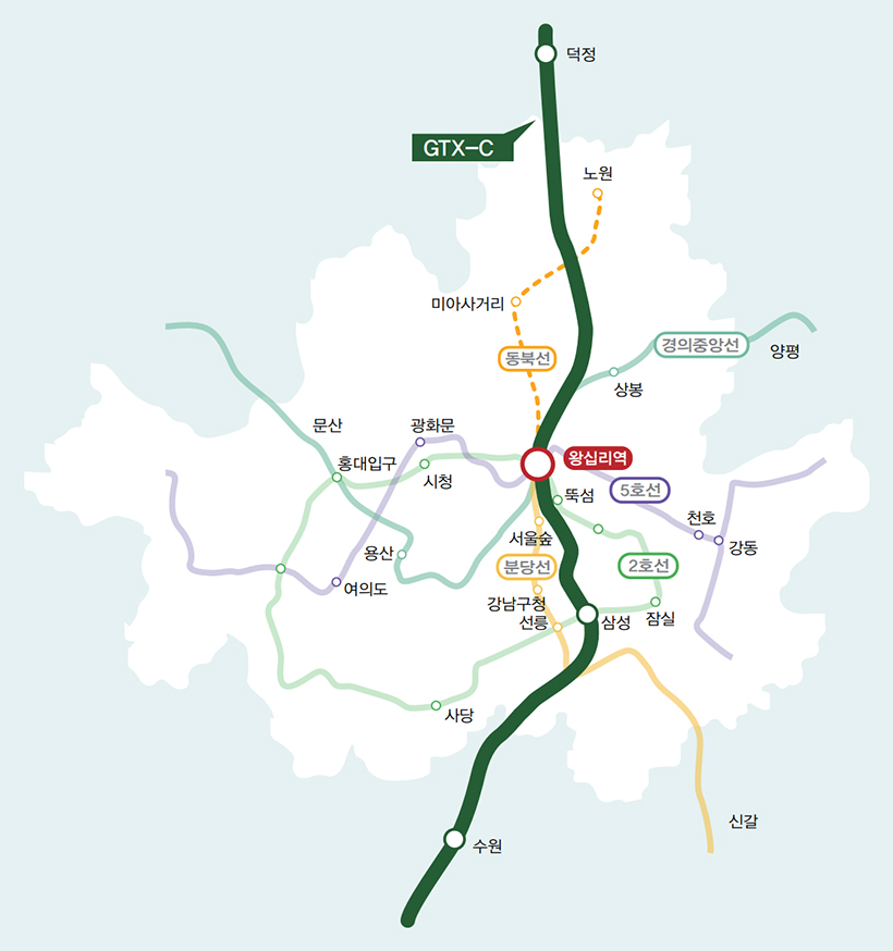 GTX-C 노선도