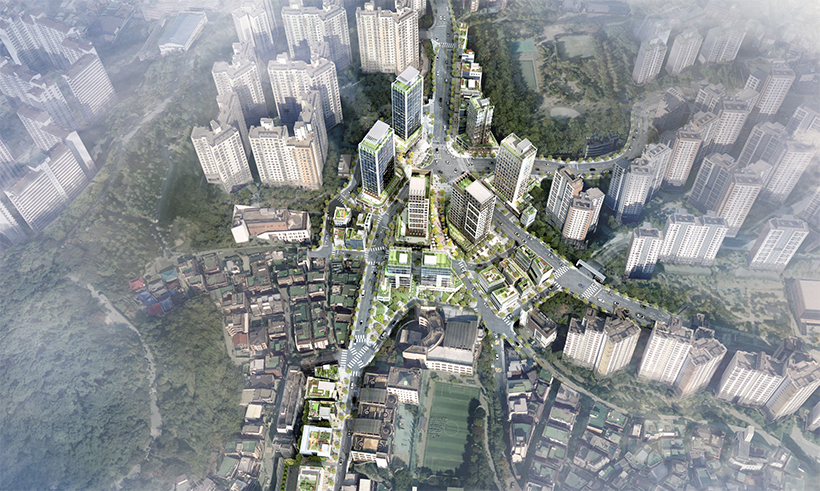 신금호 역세권 지구단위계획 조감도