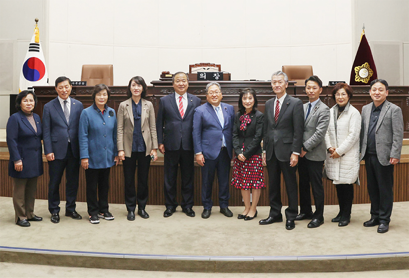 일본 도교도 구의회 의장단 방문, 접견