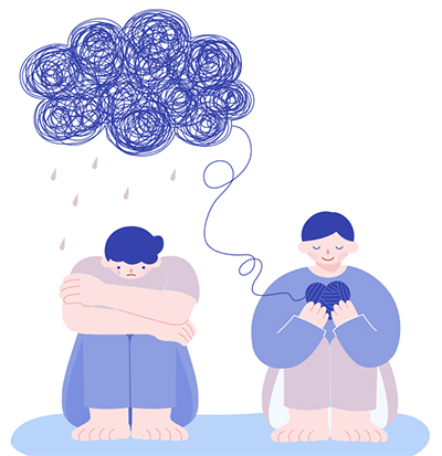 정신건강 일러스트