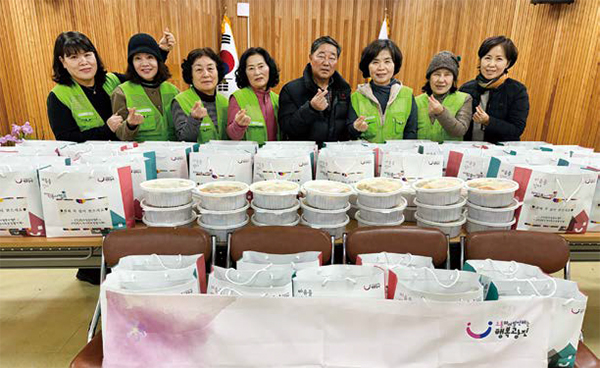 구의3동 자원봉사캠프, 지역사회보장 협의체 명절 음식 나눔 행사