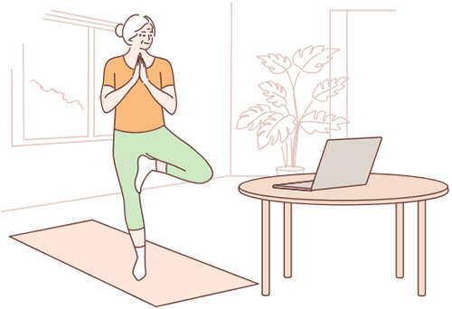 스마트 헬스 케어 일러스트