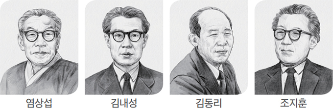 염상섭 김내성 김동리 조지훈