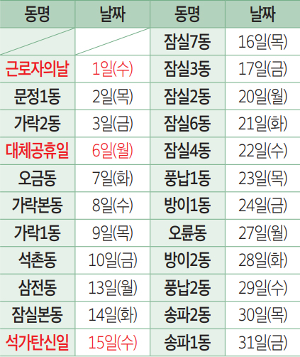 이동식 우산수리센터 운영 안내