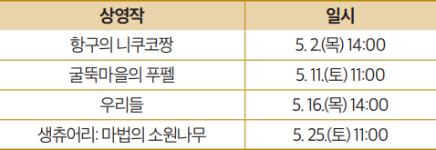 상영작 안내