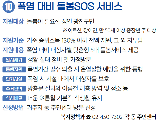 폭염 대비 돌봄SOS 서비스