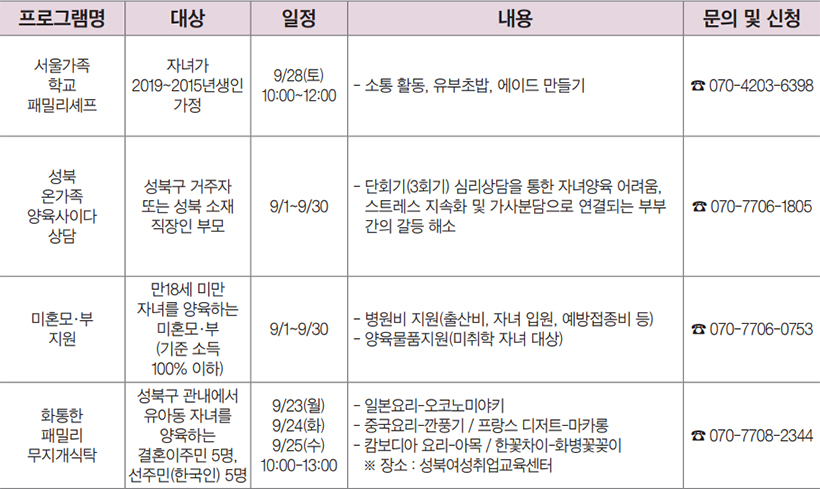 프로그램 안내