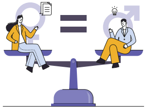 양성평등 일러스트