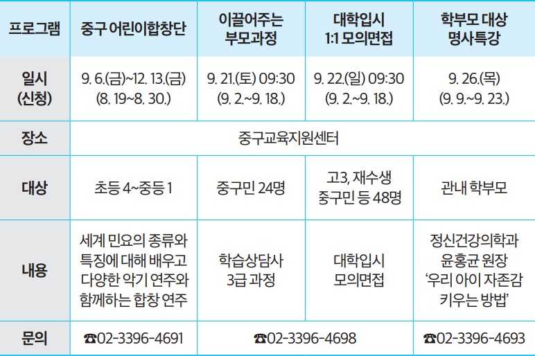 프로그램 안내