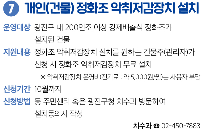 7 개인(건물) 정화조 악취저감장치 설치