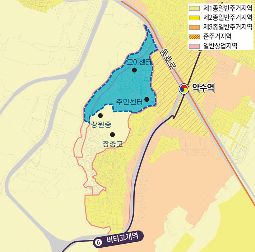 다산동 약도