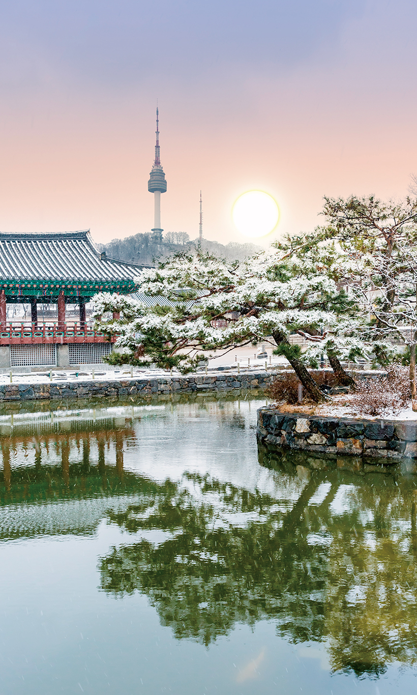 남산골 한옥마을에서 본 서울타워